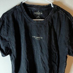 young La Acid Wash tee